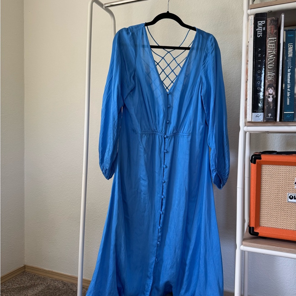 Free People Vibrant Blue Dress - Picture 9 of 10